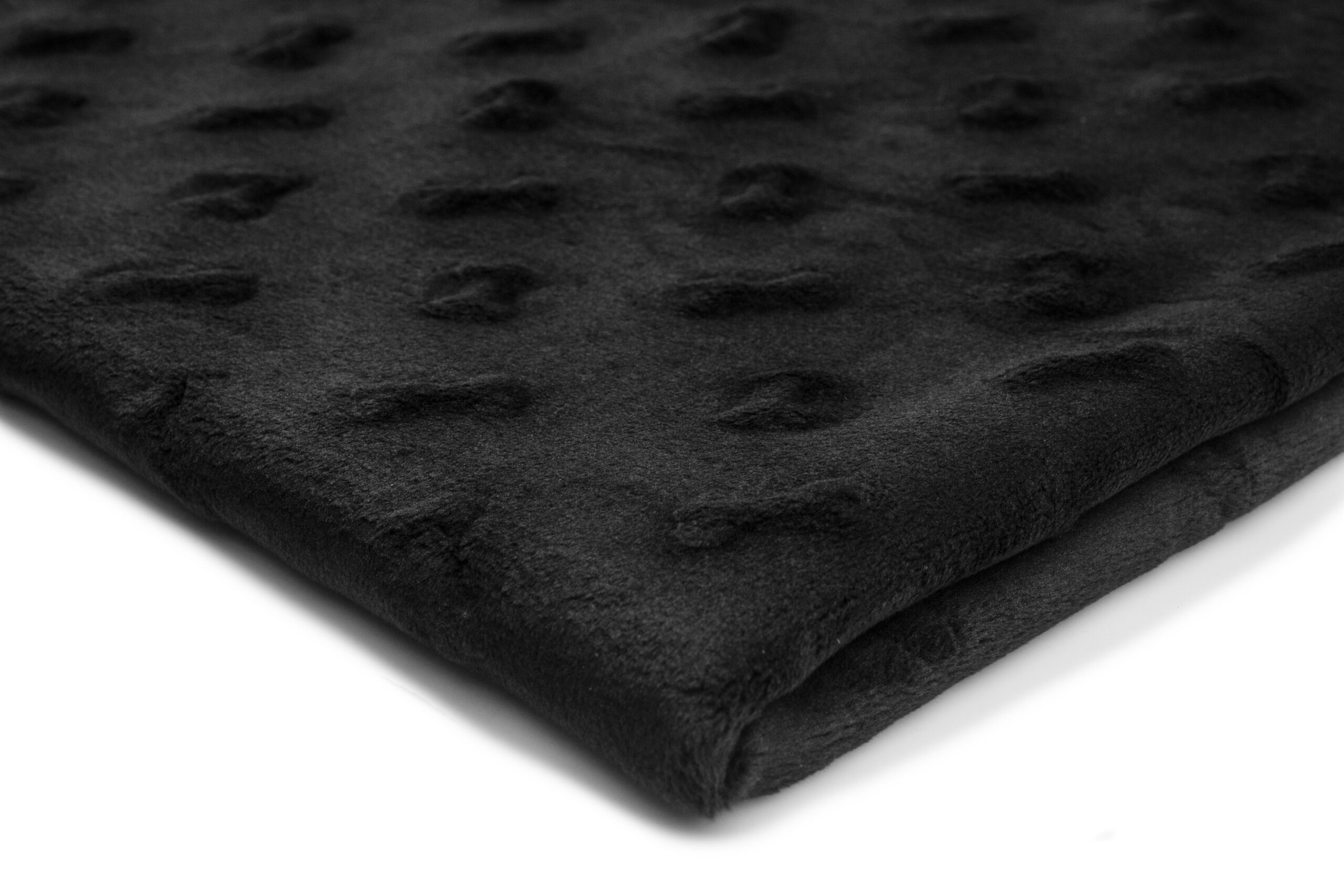 12 A Dzianina Minky Kosteczki 320 g/m² ,,Czarny'' – Estetyka, która się sprzedaje – funkcjonalność, która zostaje - obrazek 1