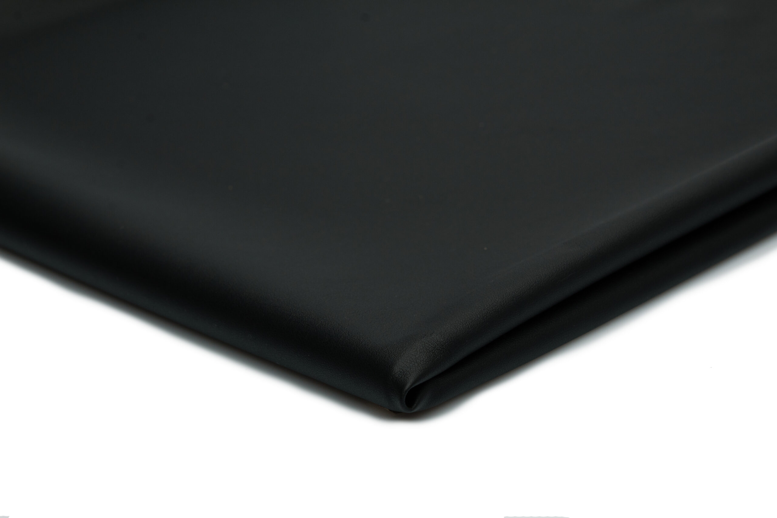 12A A Dzianina Elastyczna Eko-Skóra / Imitacja skóry naturalnej 220 g/m² „ Czarny mat”- Elegancki akcent do odzieży i dekoracji - obrazek 1