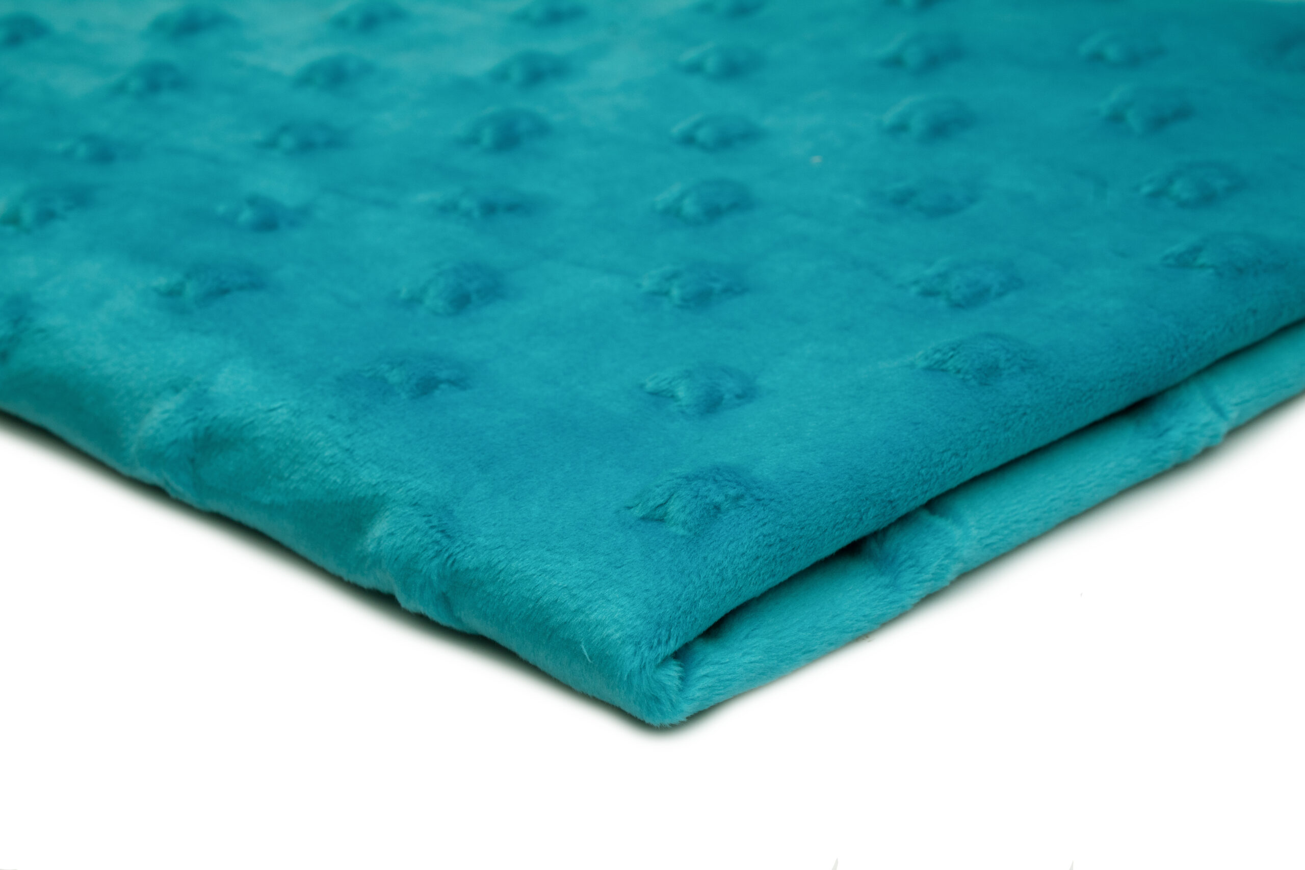 14 A Dzianina Polarowa antypillinowa Minky Gwiazdki 320 g/m² ,,Turkus'' – Dekoracyjna struktura Minky,Design, który zachwyca - obrazek 1