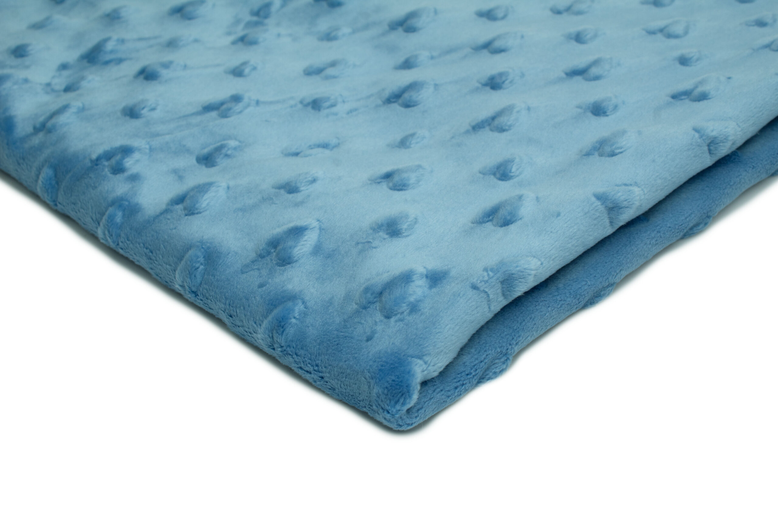 15 A Dzianina Minky Serca 330 g/m² ,,Ciemny niebieski'' – Wyjątkowa miękkość i ciepło w dekoracyjnej formie - obrazek 1