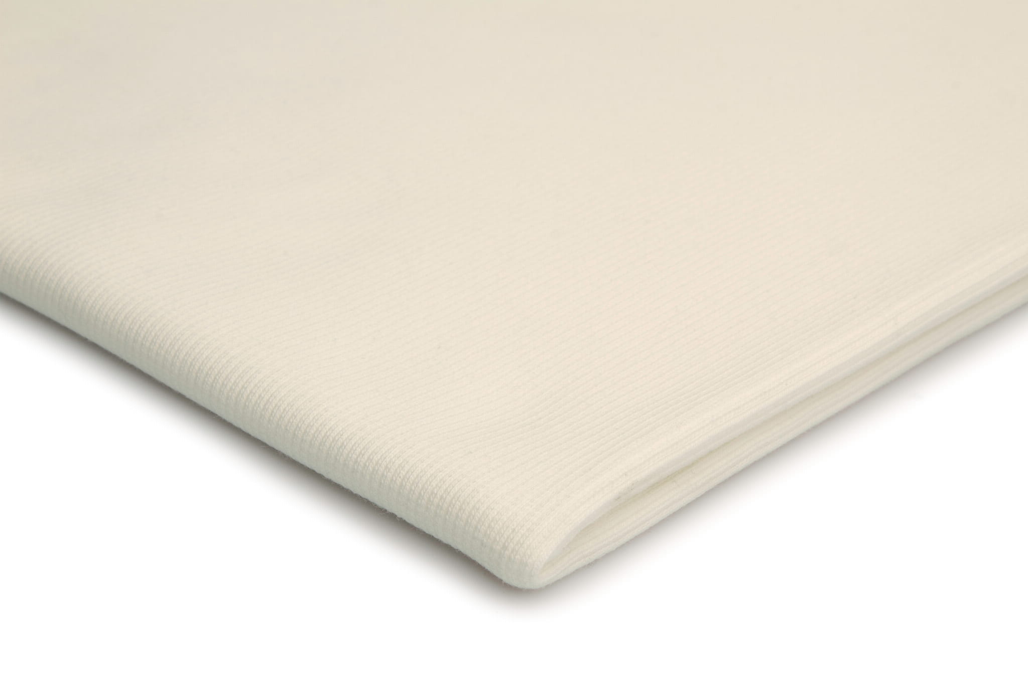 2-A Dzianina Dresowa, Ściagacz Bawełniany 280 g/m² „Ecru”- Ściągacz do projektów premium – detal, który robi różnicę - obrazek 1