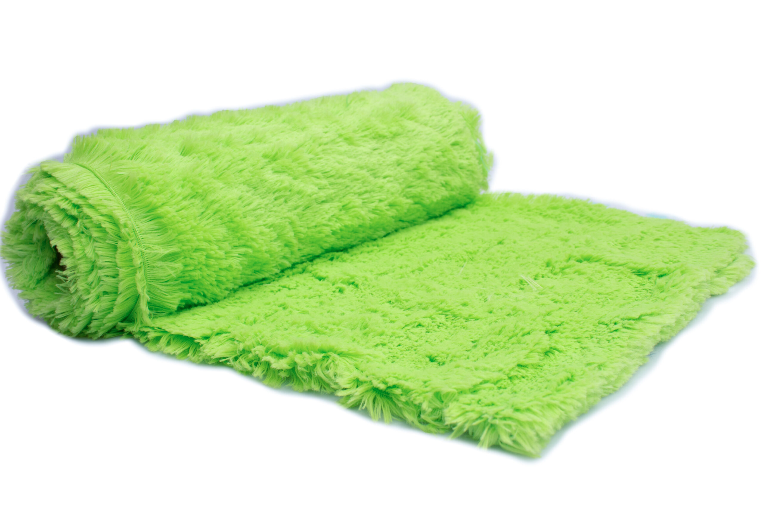 34A Dzianina Sztuczne Futerko Shaggy Włos 18mm 330g/m²-,, Seledyn" - Wyjątkowa objętość i przytulny charakter - obrazek 1