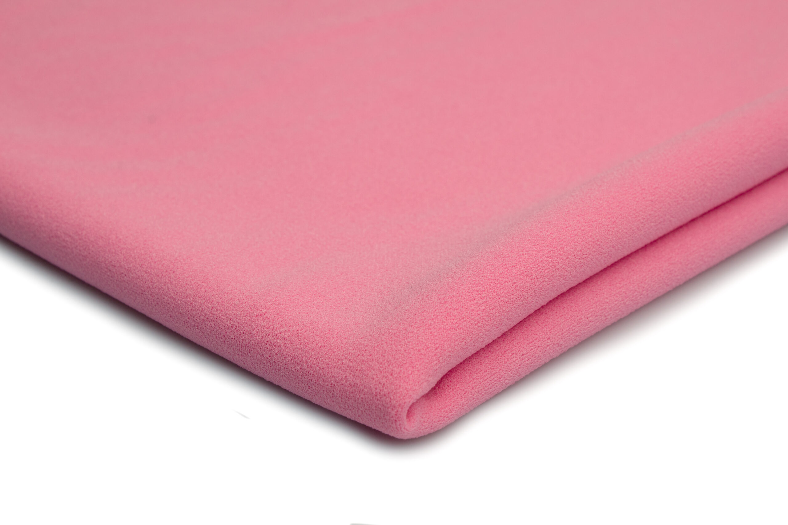 4 A Dzianina Nurek Krepa 150 g/m² ,, Cukierkowy róż'' – Lekka elastyczność i subtelna faktura - obrazek 1