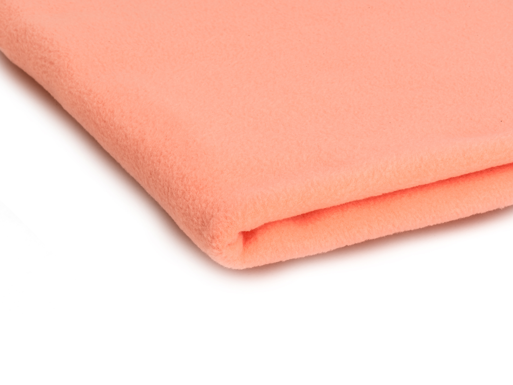 44 Dzianina polarowa antypillingowa 200 g/m² „Łosoś” – na odzież i tekstylia - obrazek 1