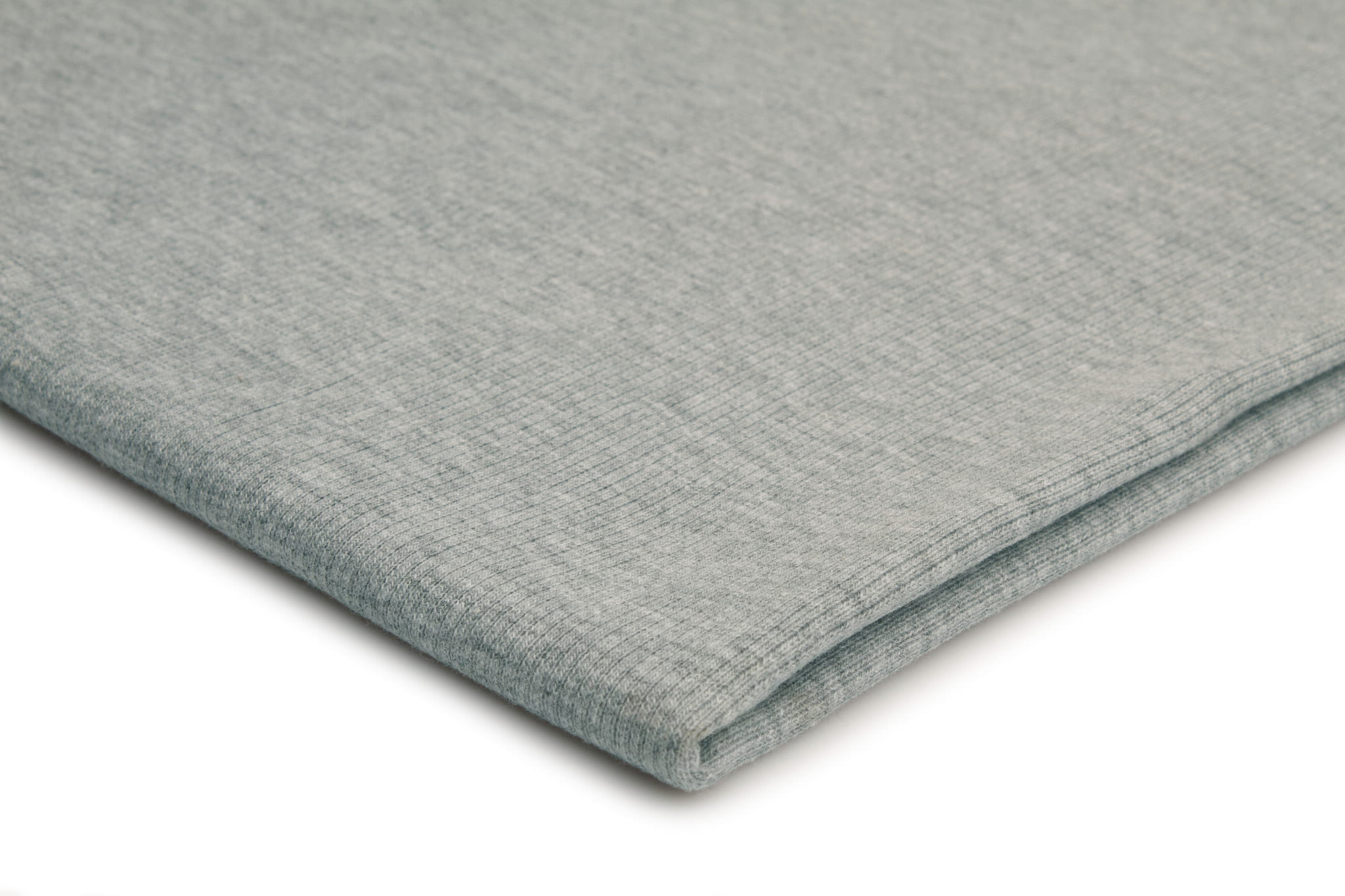 7-A Dzianina Dresowa, Ściagacz Bawełniany 280 g/m² „Jasny szary melanż”- Ściągacz do projektów premium – detal, który robi różnicę - obrazek 1