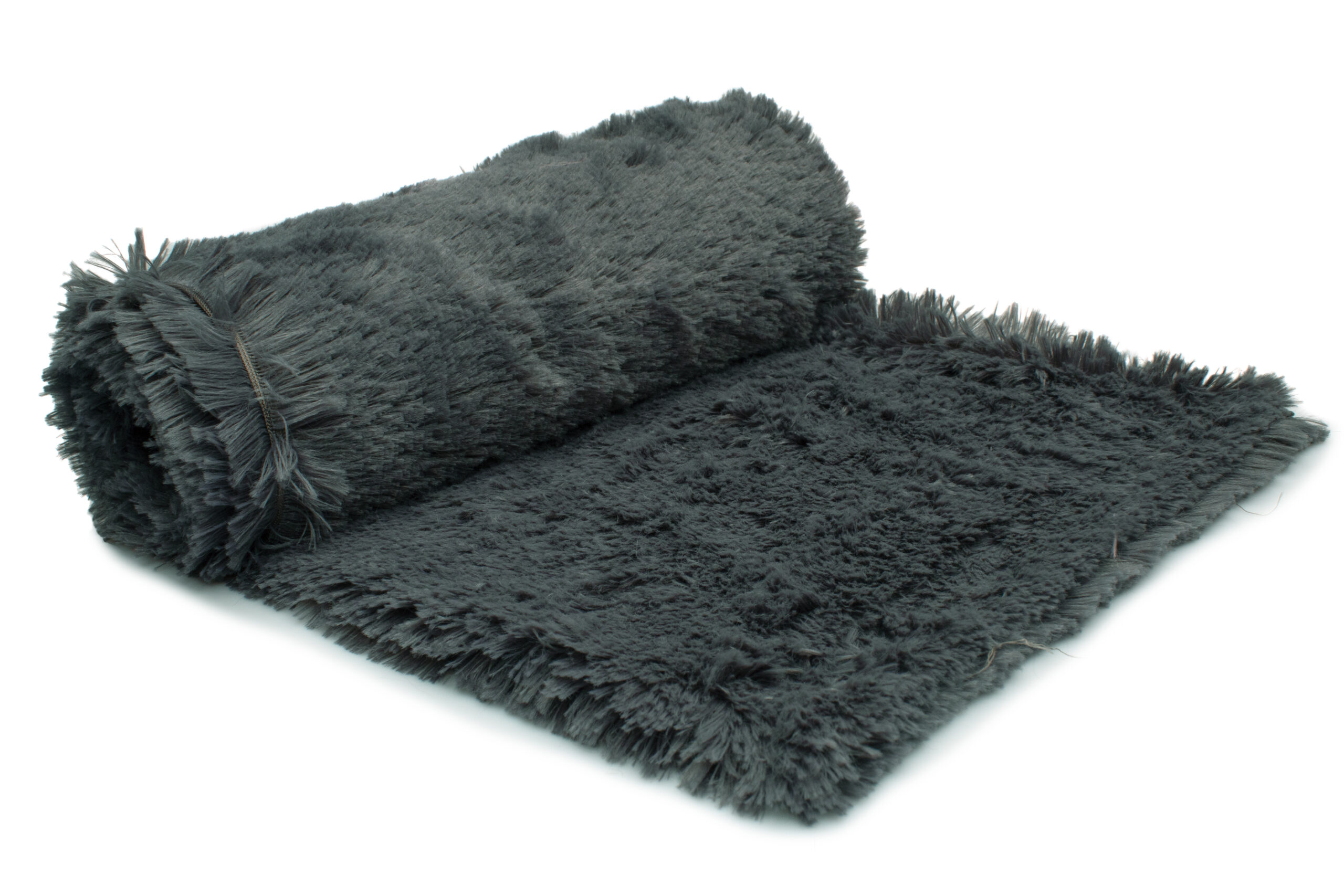 9A Dzianina Sztuczne Futerko Shaggy Włos 18mm 330g/m²-,, Grafit " - Wyjątkowa objętość i przytulny charakter - obrazek 1