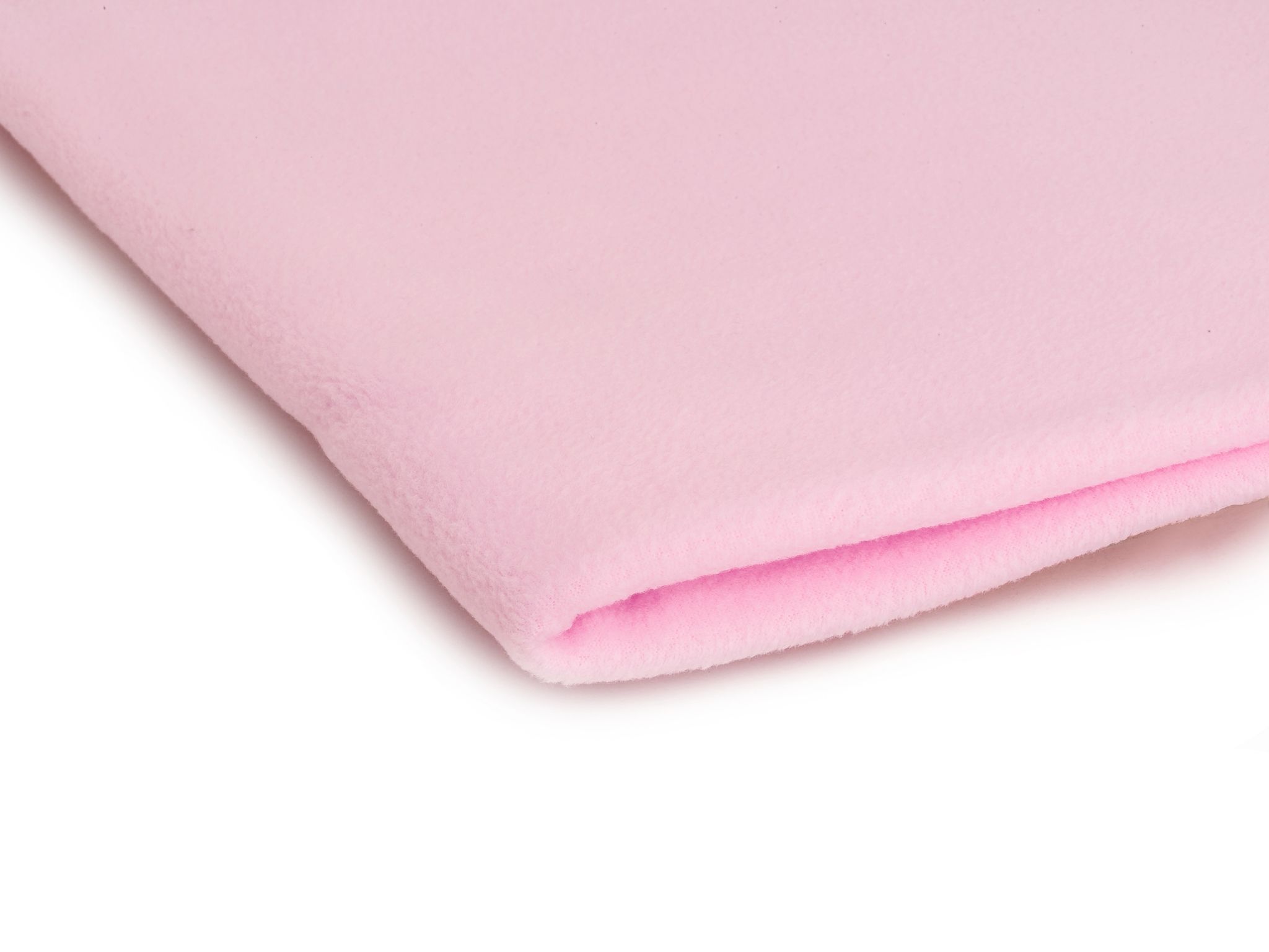 nr 19 C Dzianina polarowa antypillingowa 300 g/m² „Jasny róż” – na odzież i tekstylia - obrazek 1