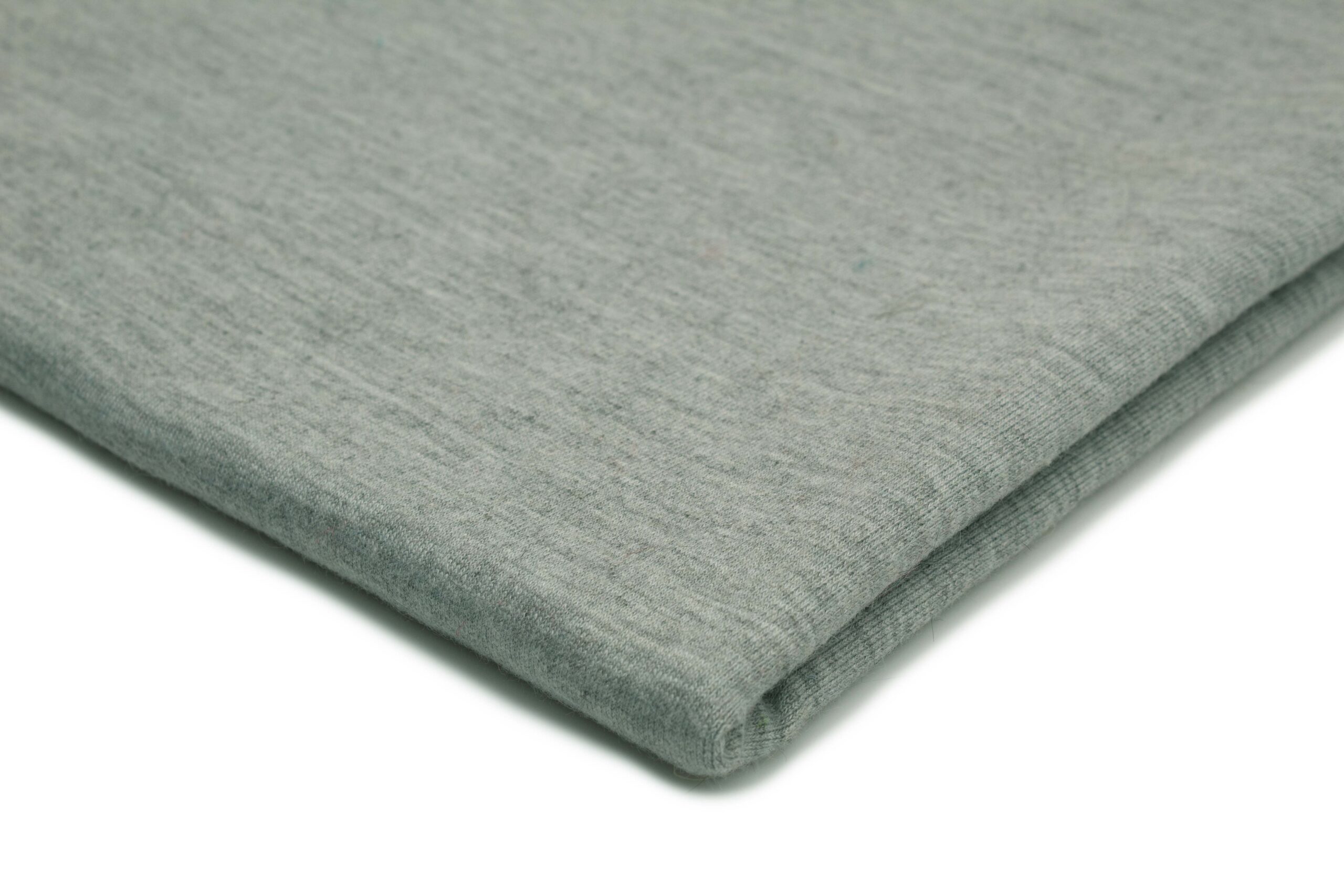 rekaw A Dzianina Dresowa, Dresówka Rękaw 250 g/m² „Jasny Szary Melanż”- Stylowa struktura i wygoda - obrazek 1