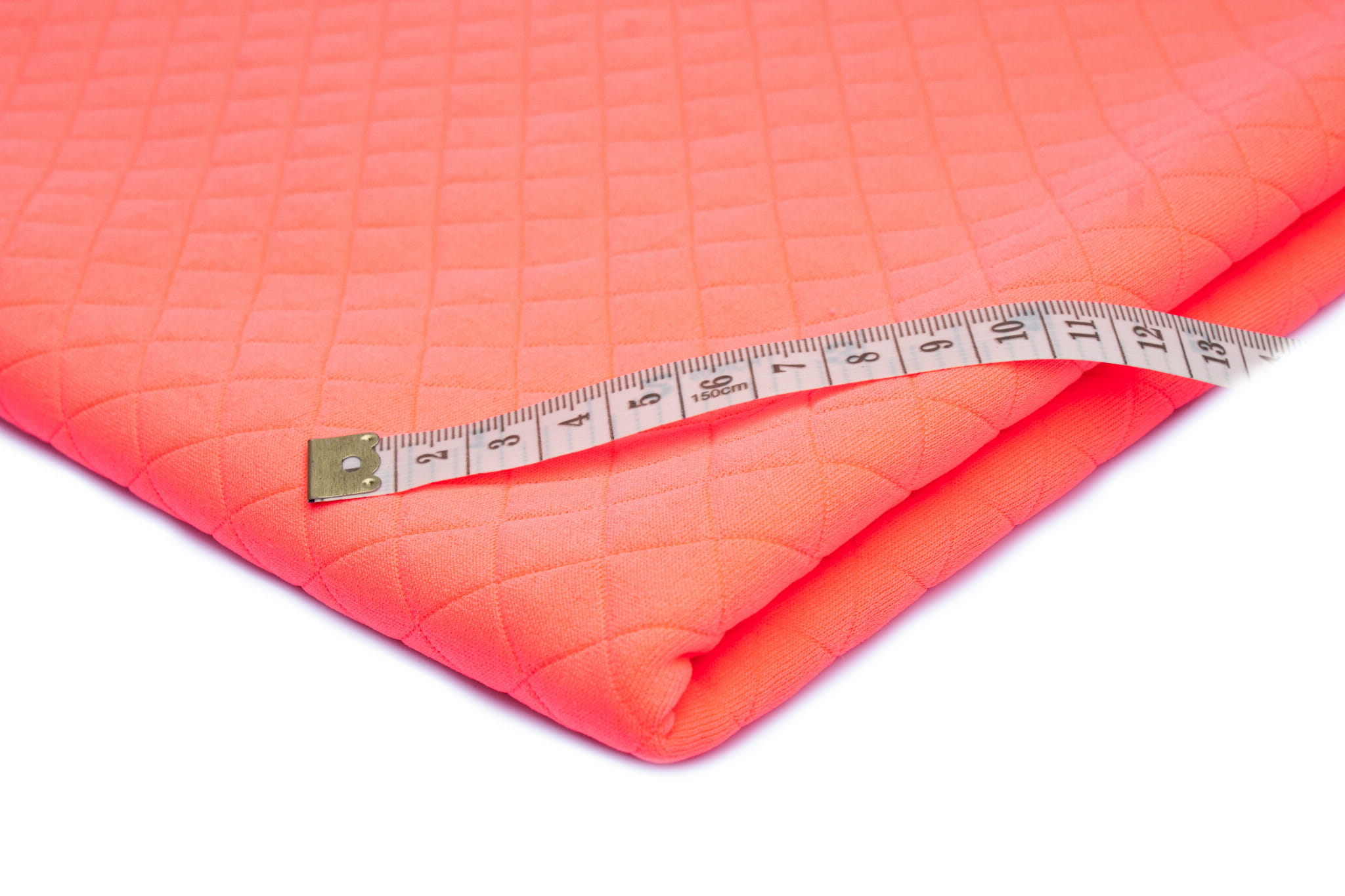 znowu-to-A Dzianina Pikowana Duże Romby 270 g/m² „Neonowy róż”- Nowoczesny design w praktycznym wydaniu. - obrazek 1