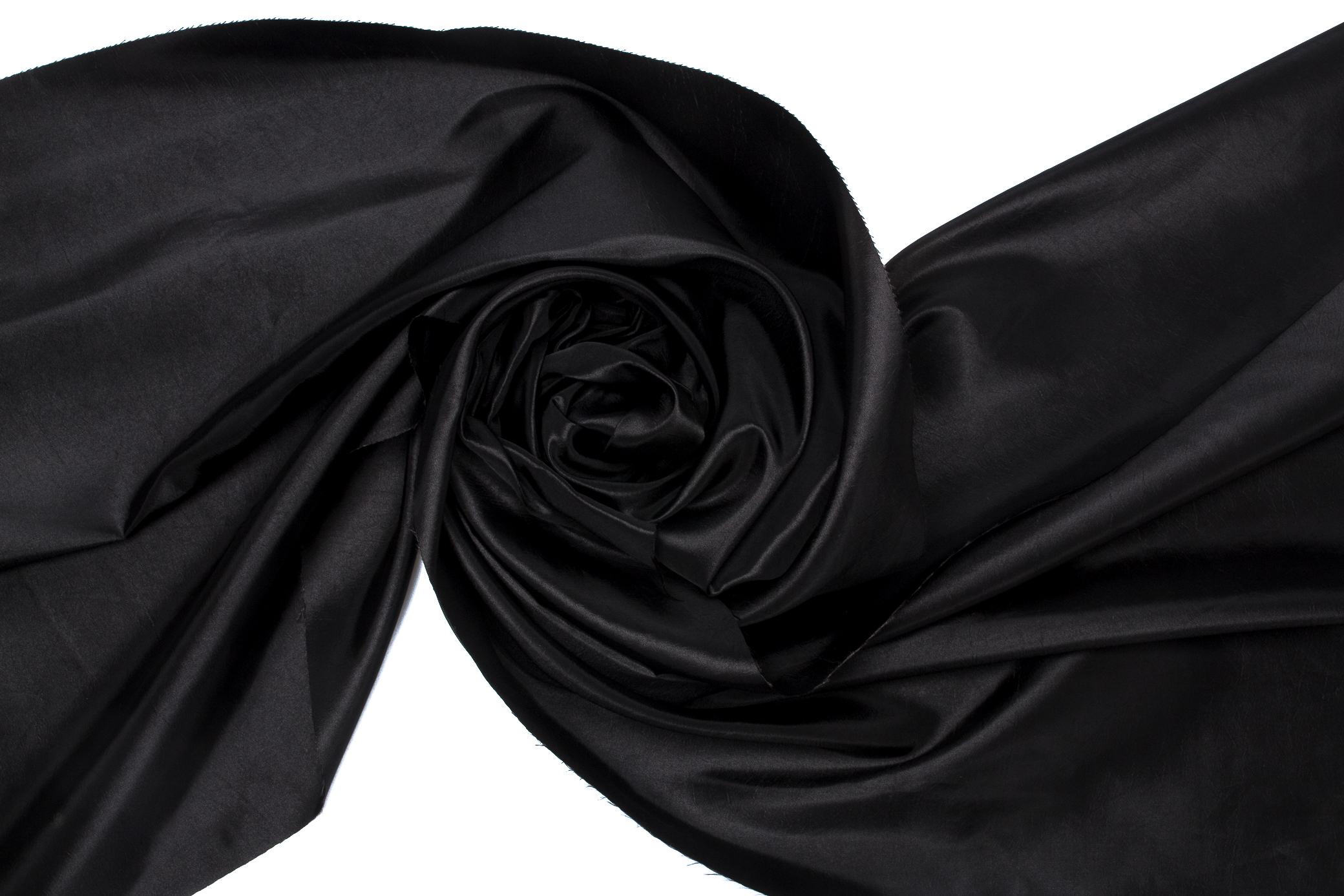 15b Tkanina Tafta Gładka 100g/m² ,,Czarny''- Elegancki akcent do wnętrz i dekoracji eventowych - obrazek 1