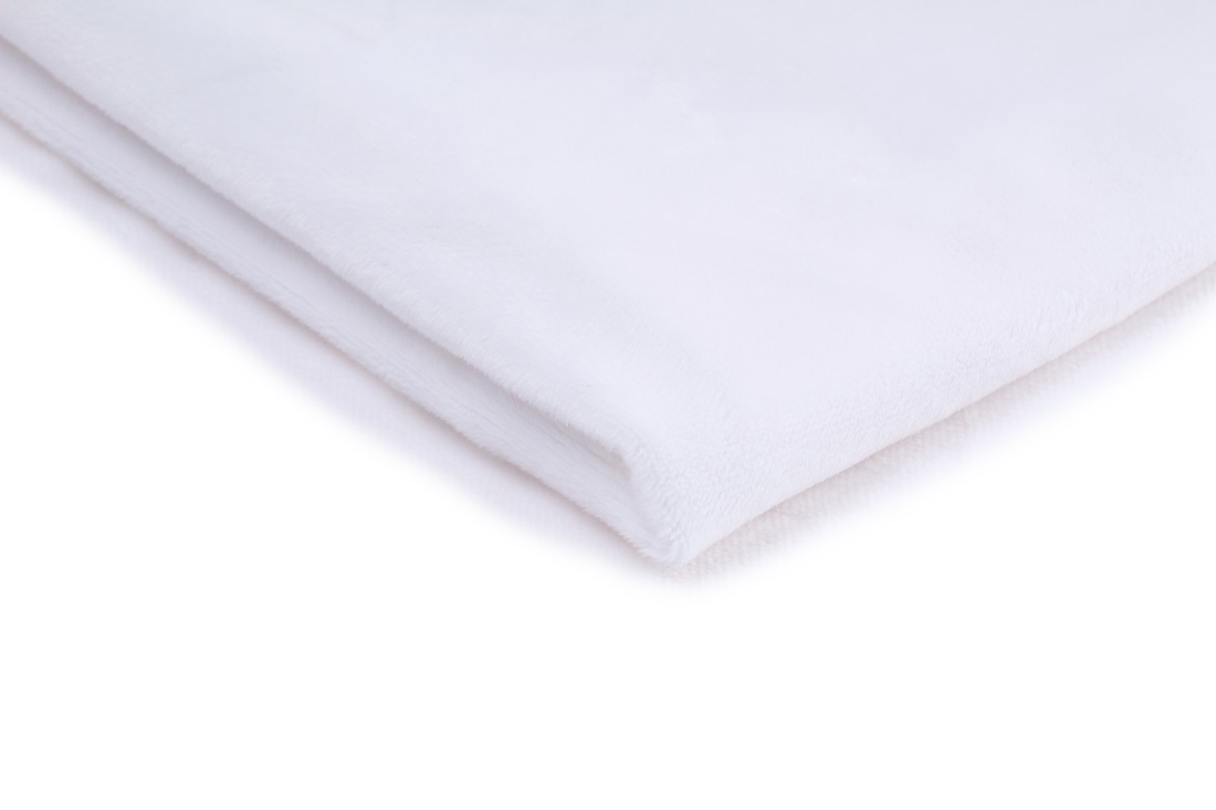 1d Dzianina Minky Gładkie 220 g/m² ,,Biały''– Otulająca Miękkość, Którą Się Kocha - obrazek 1