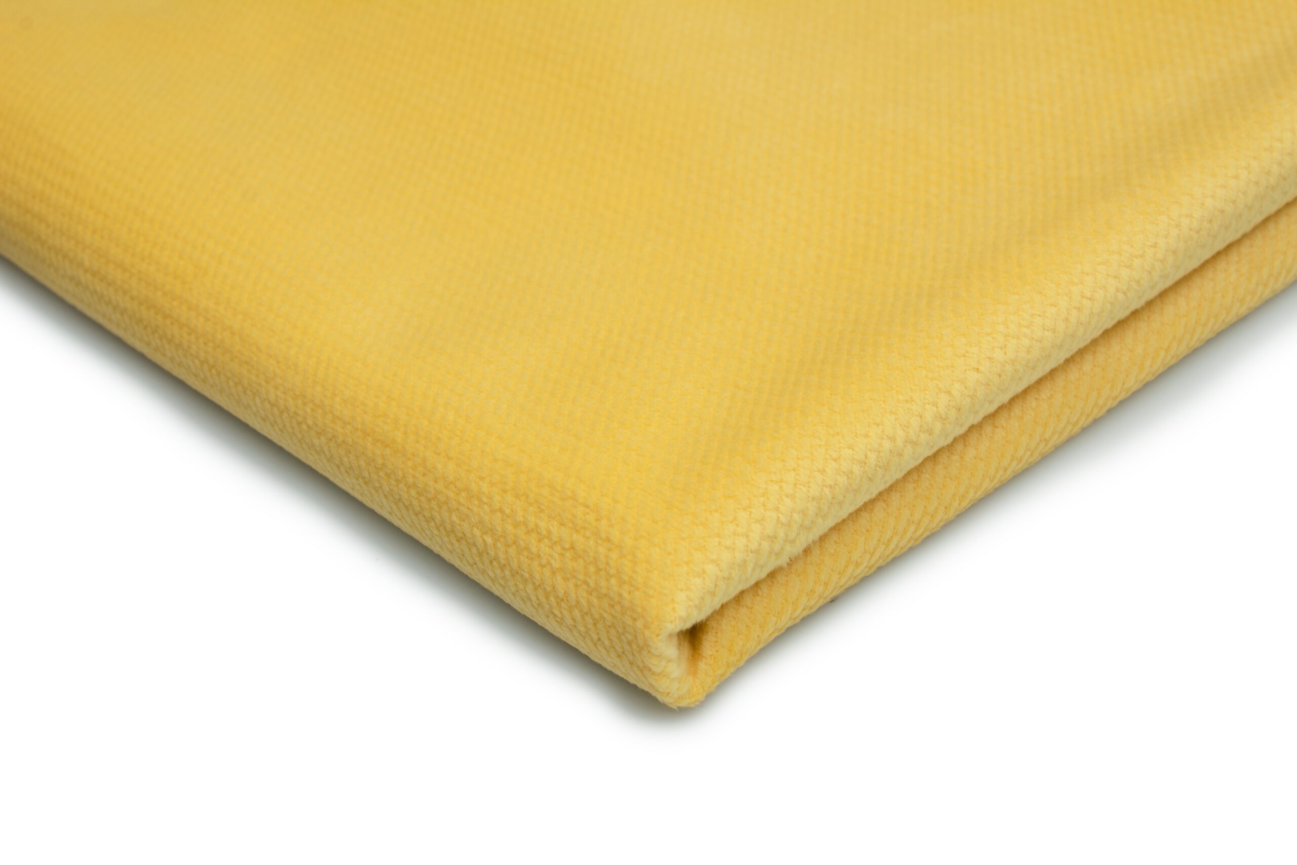 25 A Dzianina Velvet Cegiełka 220 g/m² ,,Żółty''– Aksamitna Miękkość z Wyjątkową Strukturą - obrazek 1