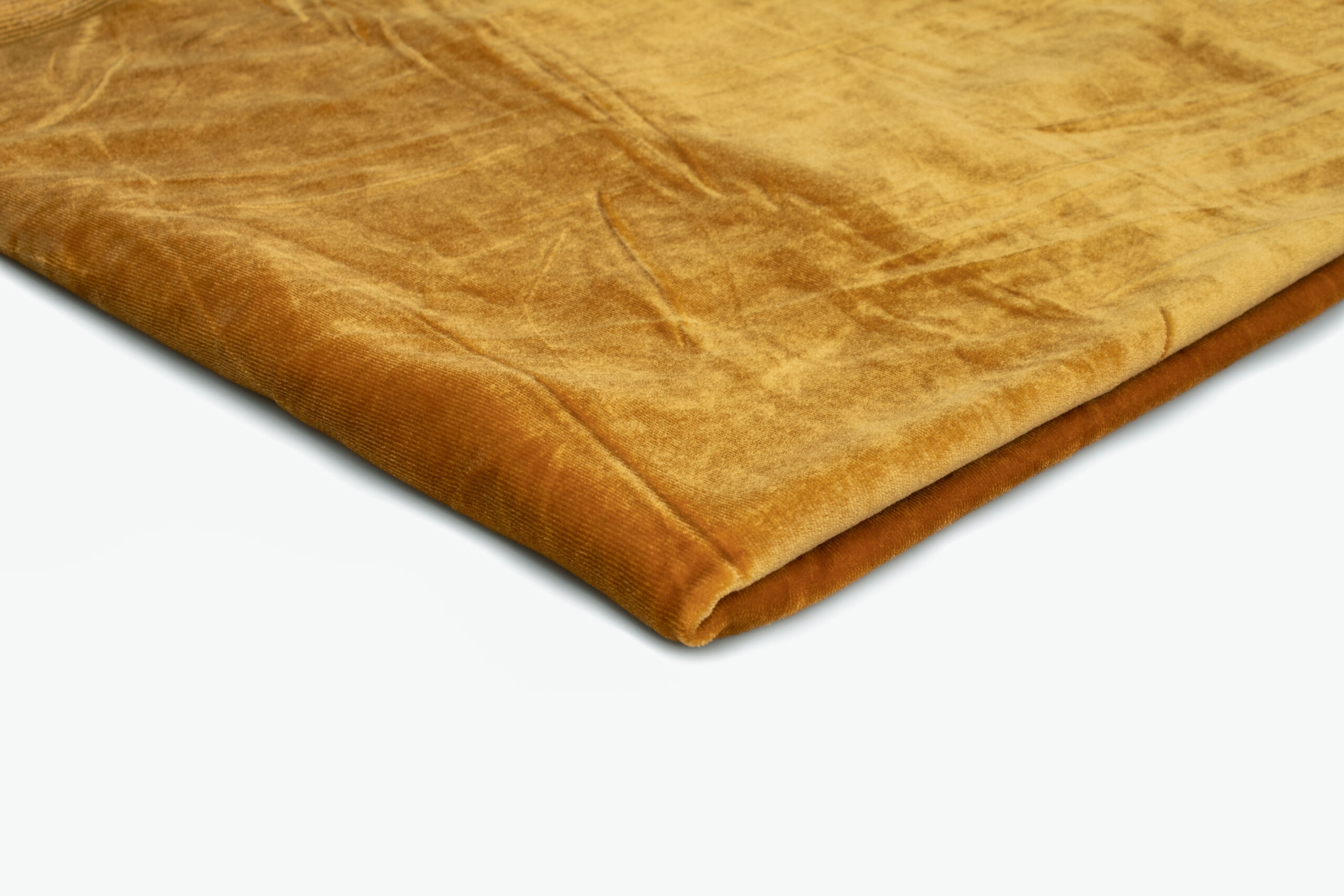 33 A Dzianina Welur Aksamit 240 g/m² ,,Musztarda''– Elegancja, Miękkość i Wysoka Jakość - obrazek 1