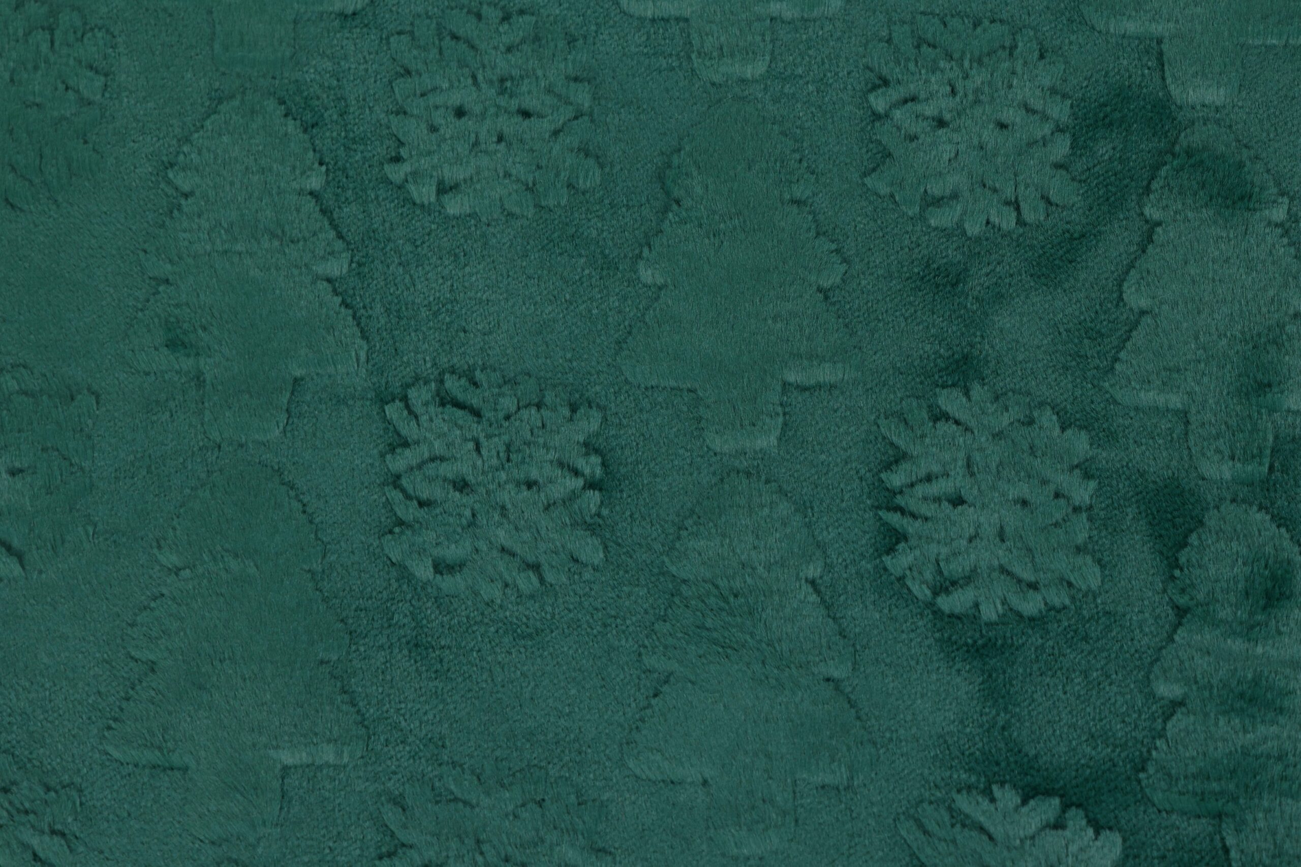 43C Dzianina Minky Plush Wzory 3D 350 g/m² -Wzór CHOINKI ,, Leśny zielony'' – Efektowna struktura 3D – dekoracja sama w sobie - obrazek 1