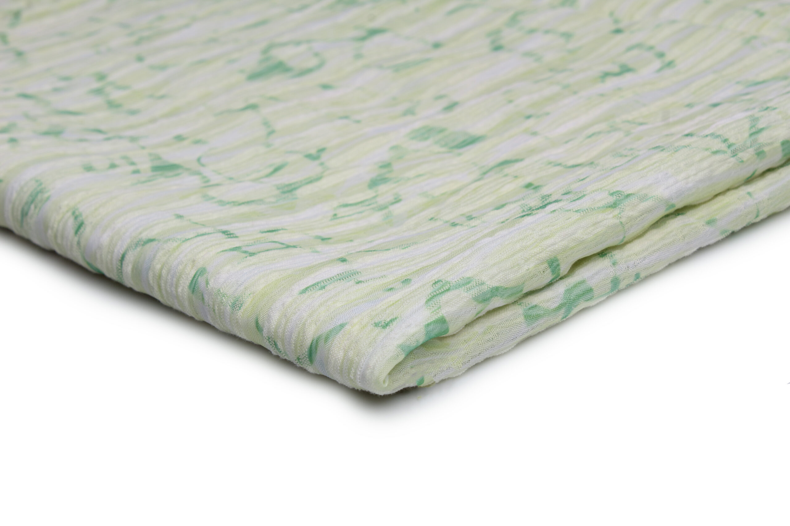 4B Tkanina Szyfon Yoryo 70 g/m² ,,Zielony''- Zwiewna tkanina o naturalnym efekcie marszczenia - obrazek 1